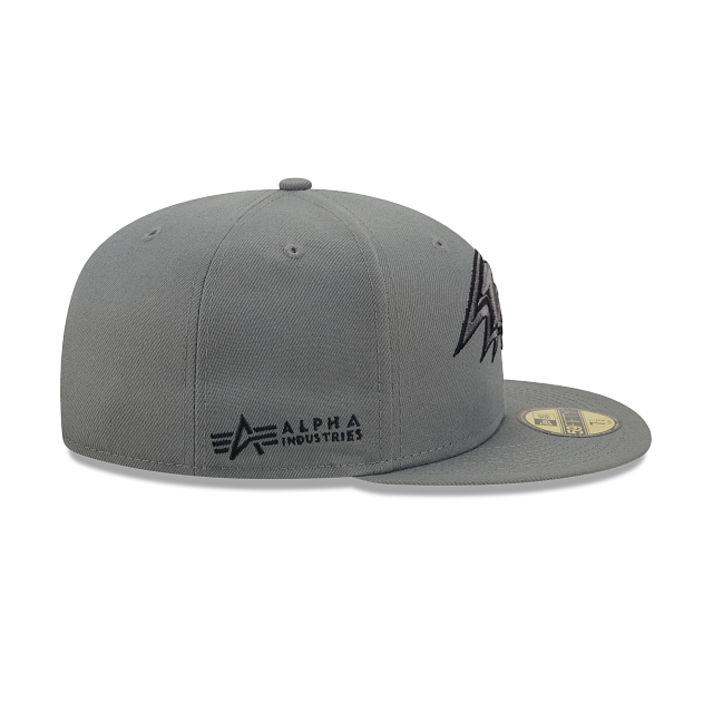 Alpha Industries X Baltimore Ravens Gray 59FIFTY Fitted Hat