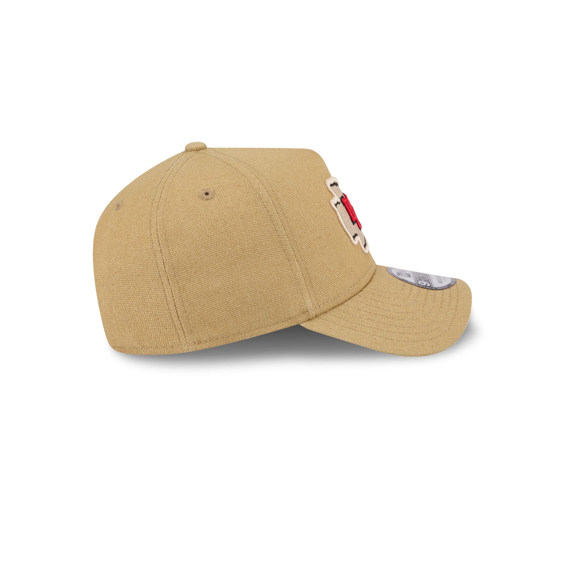 Kansas City Chiefs Logo Essentials Khaki 9FORTY A-Frame Snapback Hat