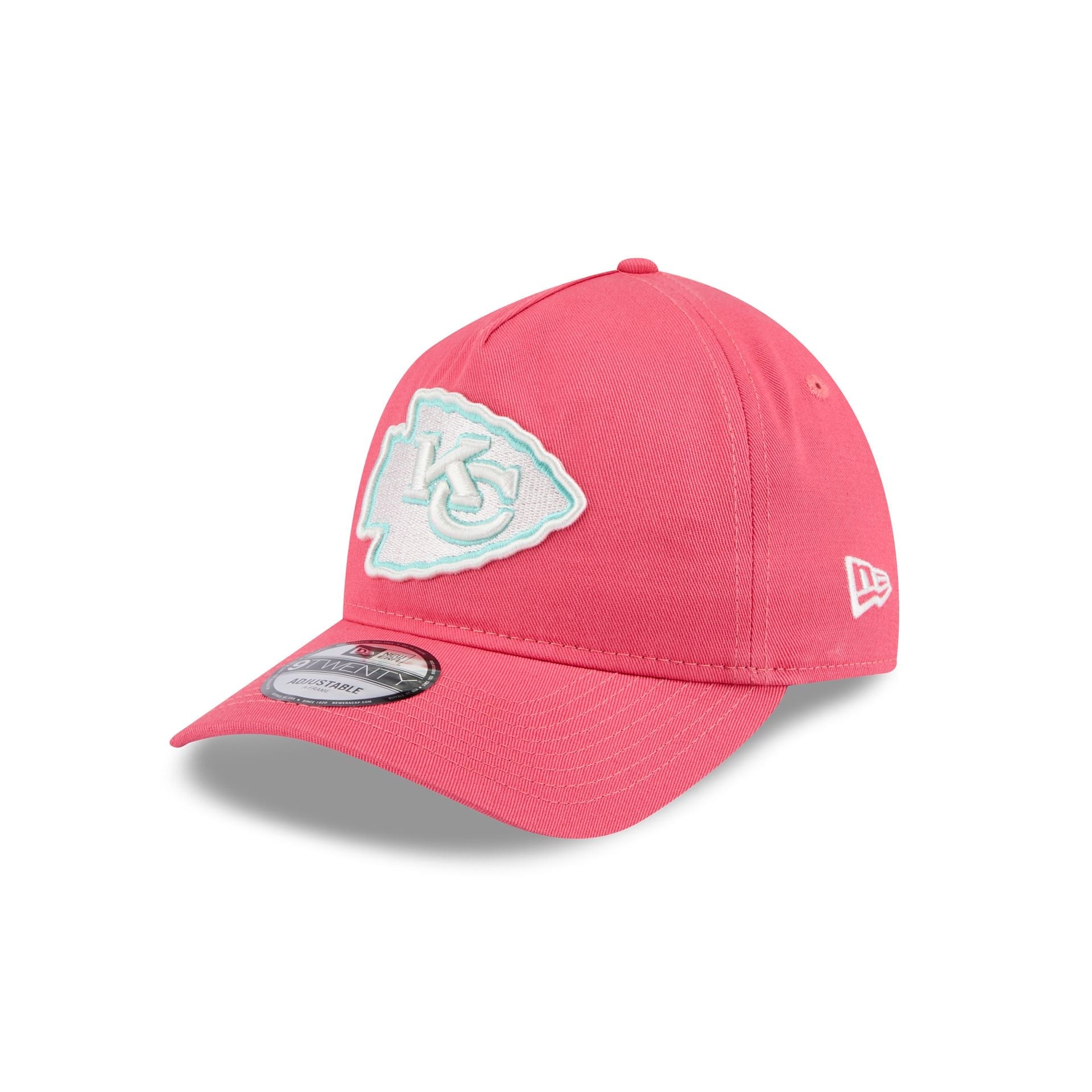 Kansas City Chiefs Coral 9TWENTY A-Frame Adjustable Hat