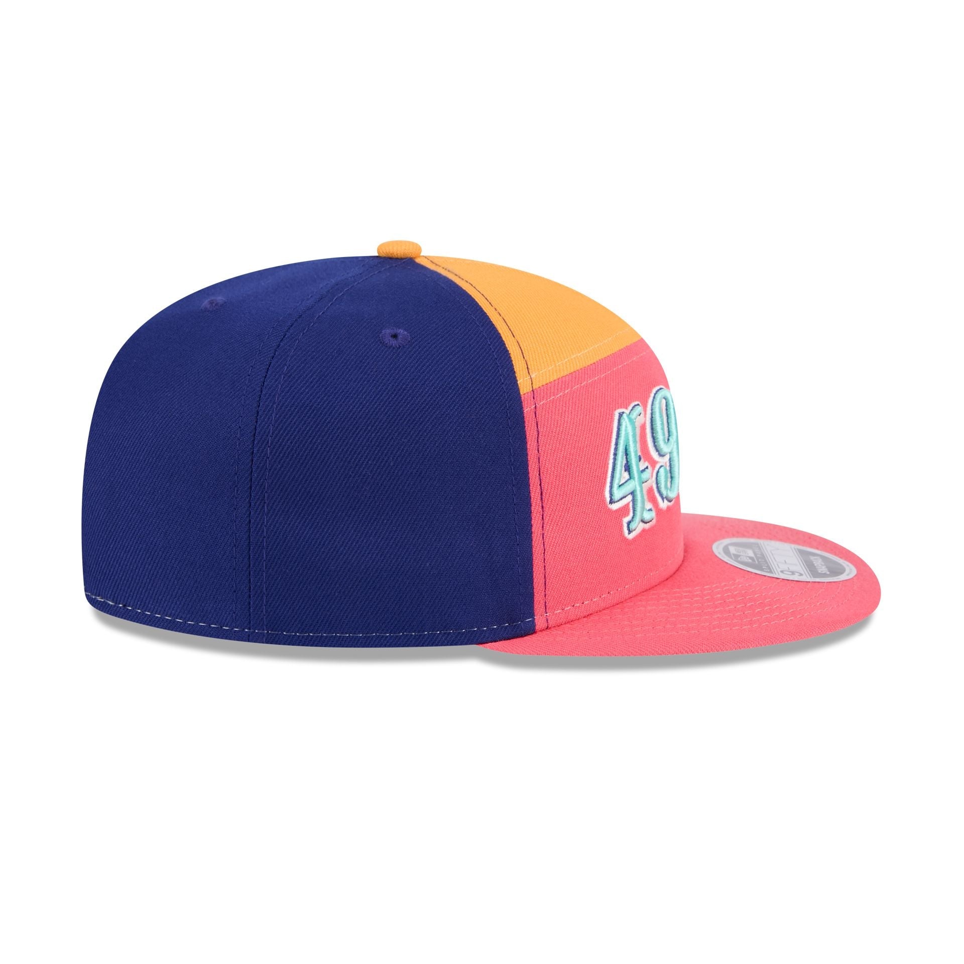 San Francisco 49ers Coral Split Panel 9FIFTY Snapback Hat
