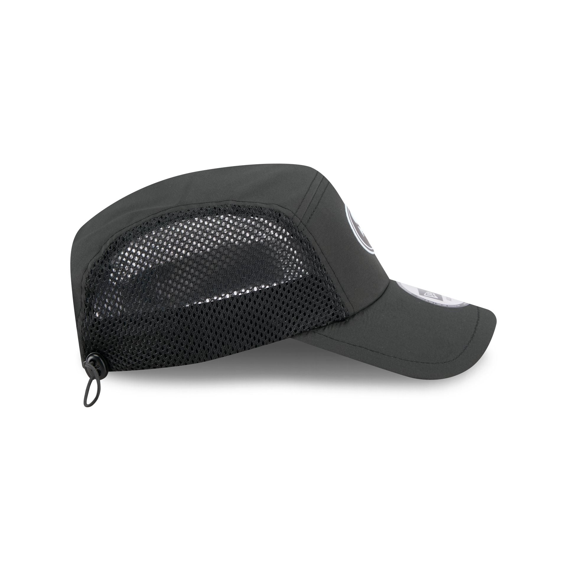 San Francisco 49ers Black Poly Runner Adjustable Hat
