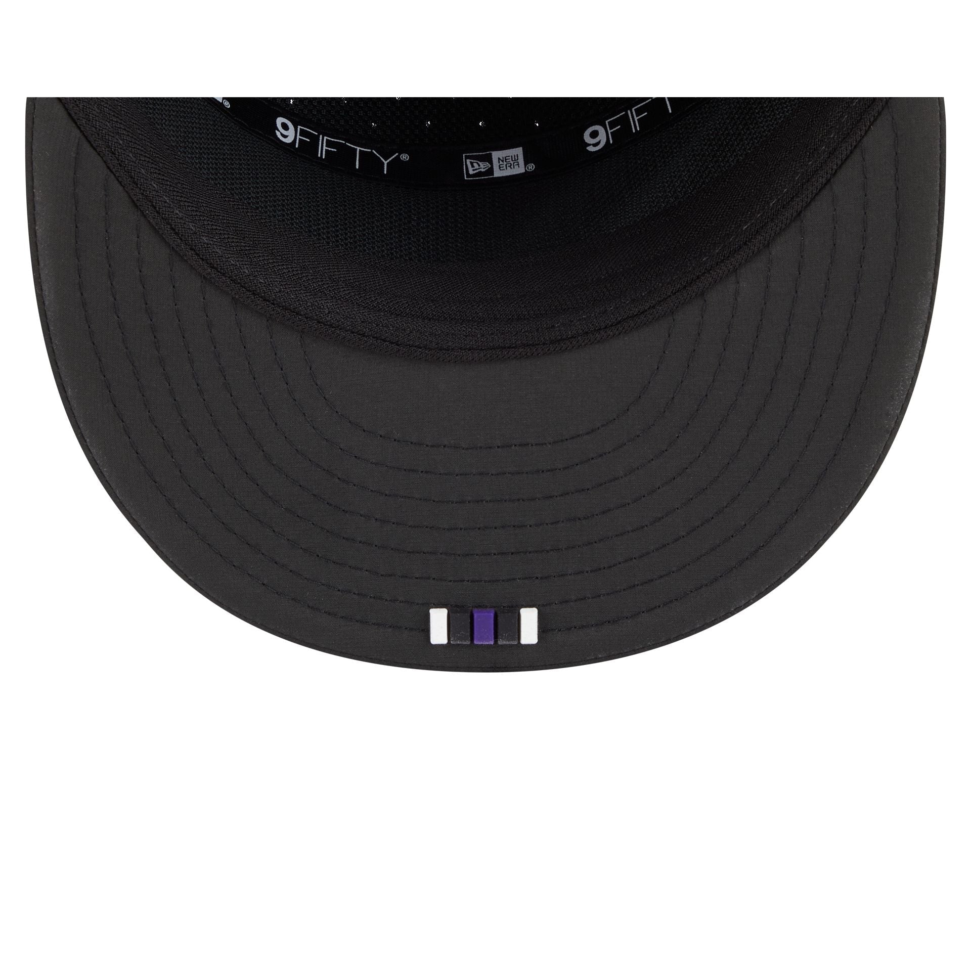 Baltimore Ravens 2025 Sideline Hot Weather Split Panel 9FIFTY Snapback Hat