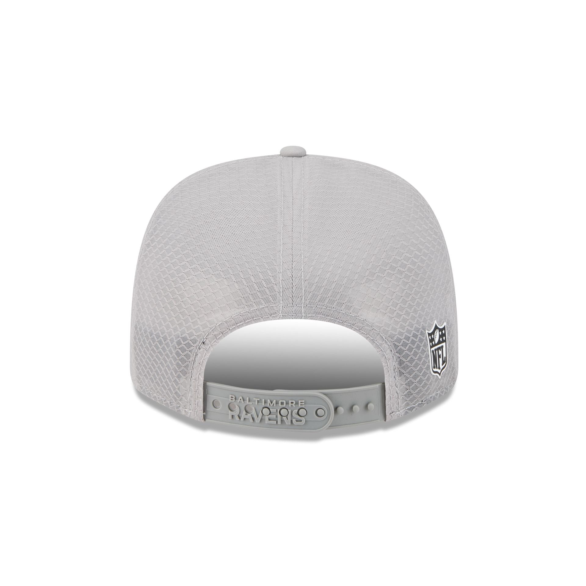 Baltimore Ravens 2025 Sideline Hot Weather Gray 9SEVENTY Trucker Hat