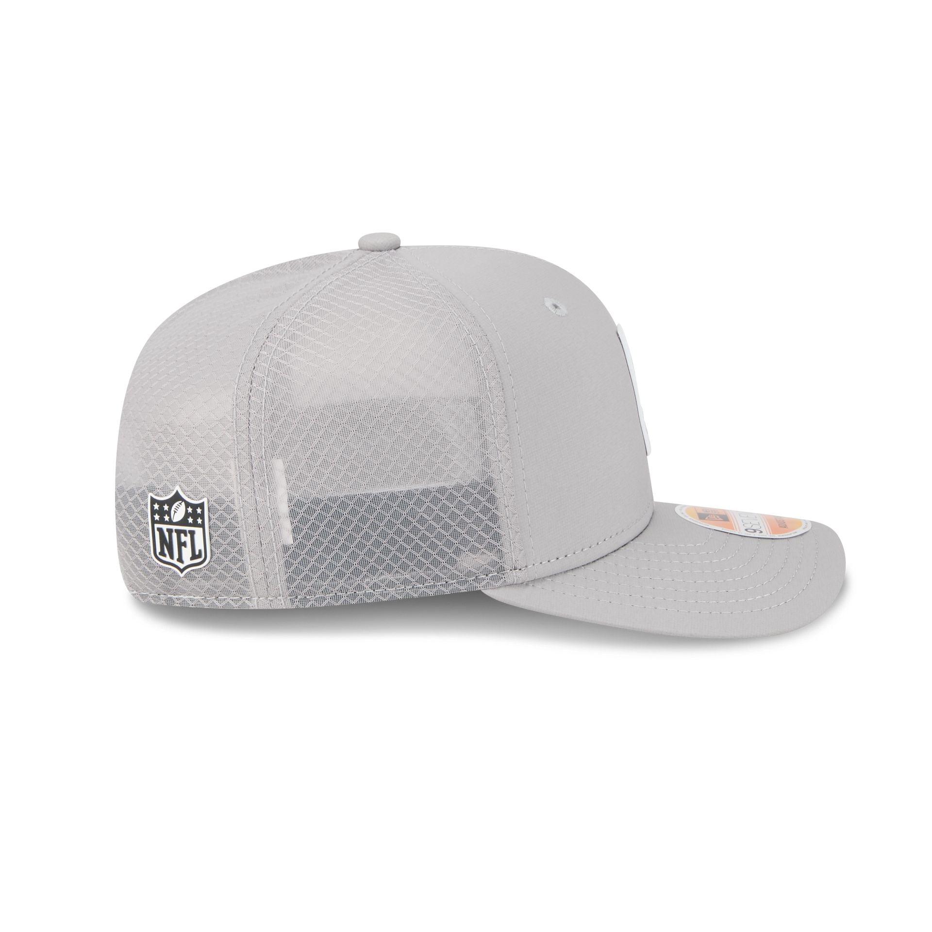 Baltimore Ravens 2025 Sideline Hot Weather Gray 9SEVENTY Trucker Hat