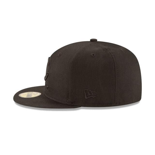 Chicago Bears Black On Black 59FIFTY Fitted Hat