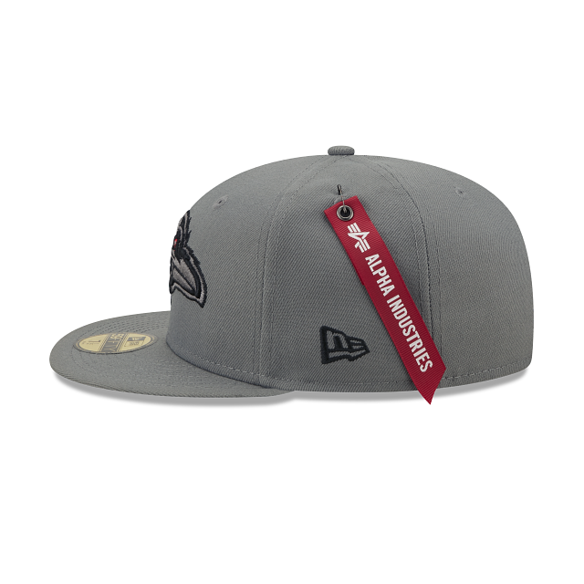 Alpha Industries X Baltimore Ravens Gray 59FIFTY Fitted Hat