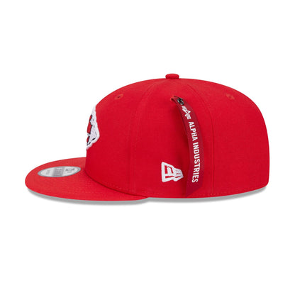 Alpha Industries x Kansas City Chiefs Red 9FIFTY Snapback Hat
