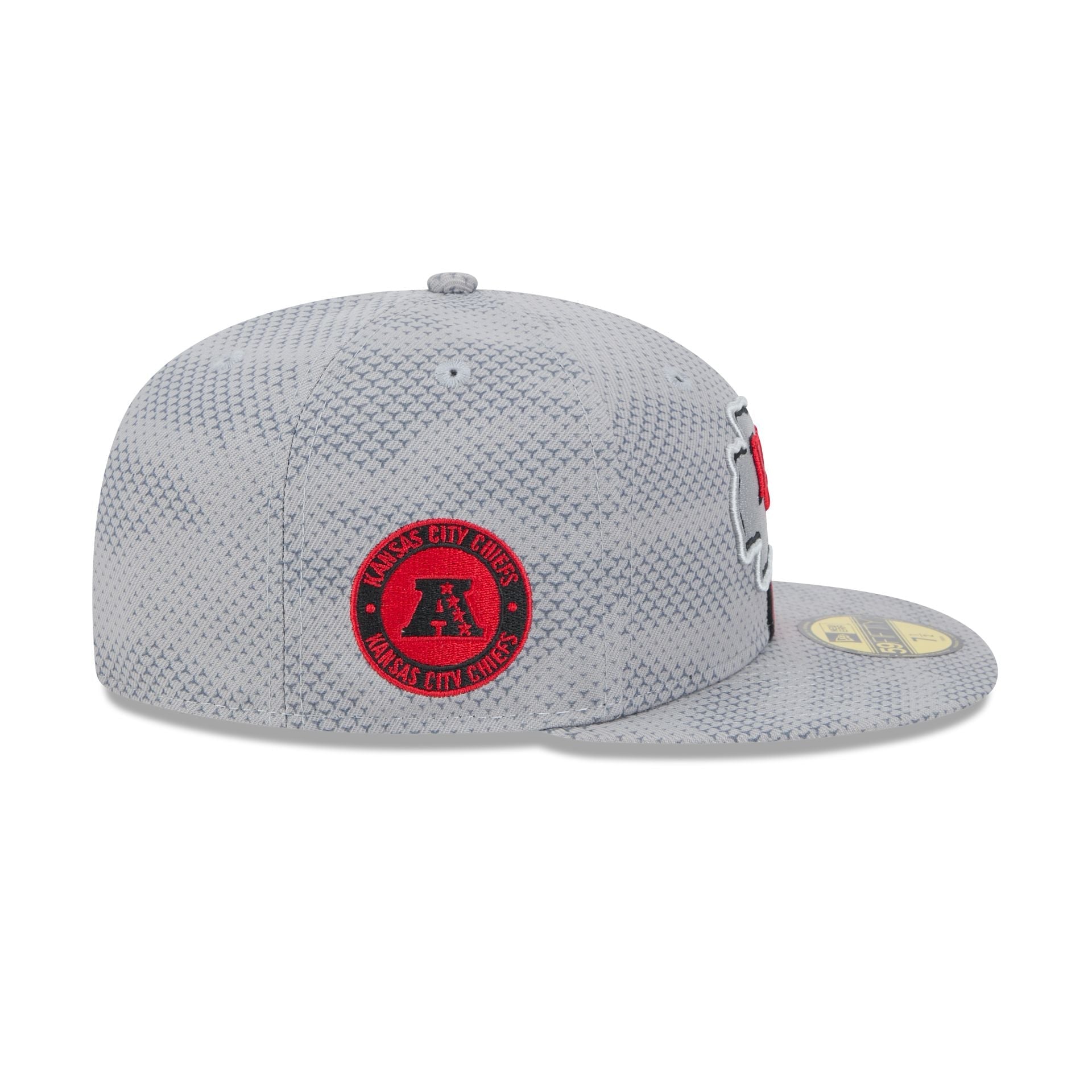 Kansas City Chiefs 2024 Sideline Gray 59FIFTY Fitted Hat