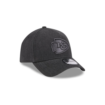 Kansas City Chiefs Logo Essentials Black 9FORTY A-Frame Snapback Hat