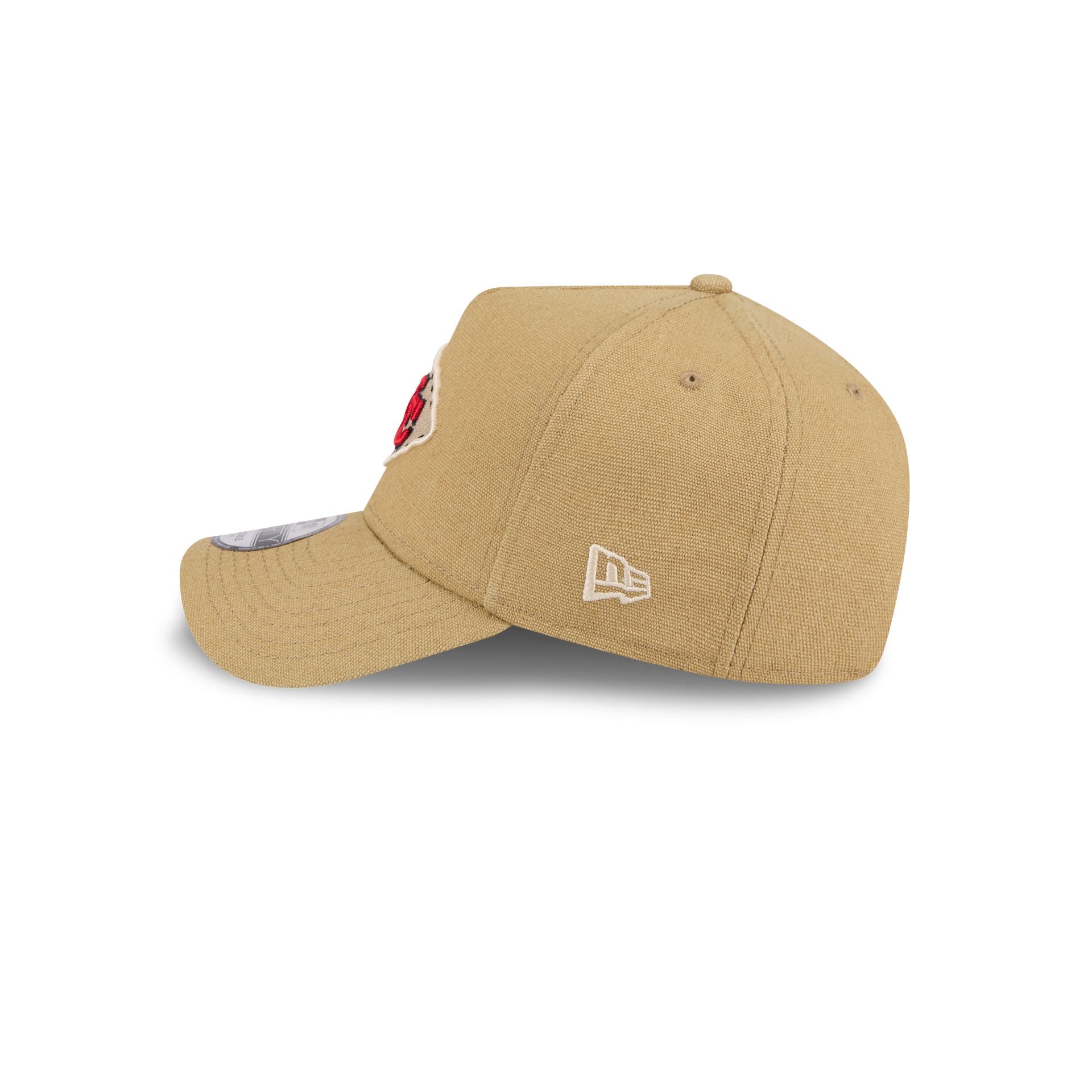 Kansas City Chiefs Logo Essentials Khaki 9FORTY A-Frame Snapback Hat