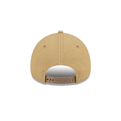Kansas City Chiefs Logo Essentials Khaki 9FORTY A-Frame Snapback Hat