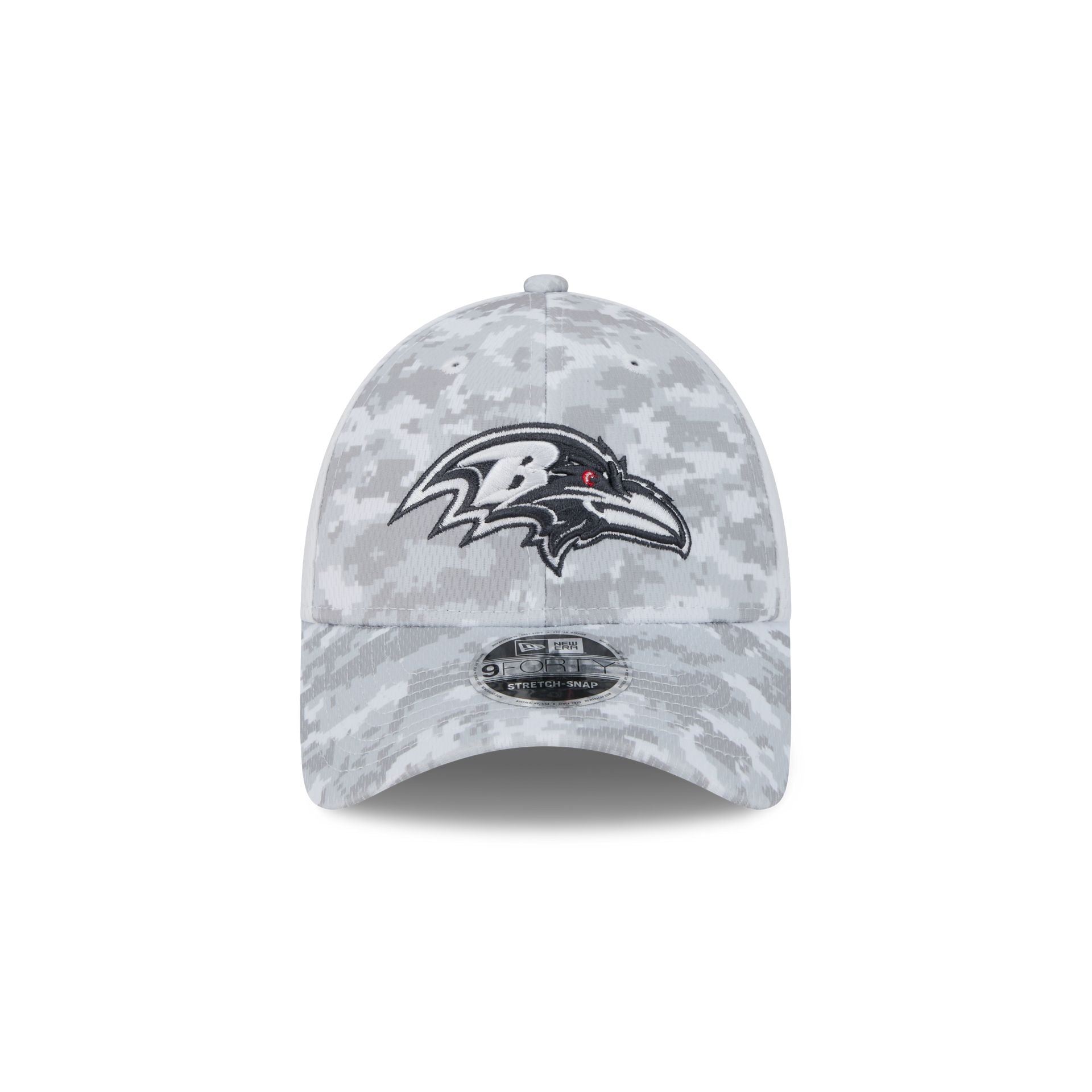 Baltimore Ravens 2024 Salute to Service 9FORTY Stretch-Snap Hat