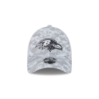 Baltimore Ravens 2024 Salute to Service 9FORTY Stretch-Snap Hat