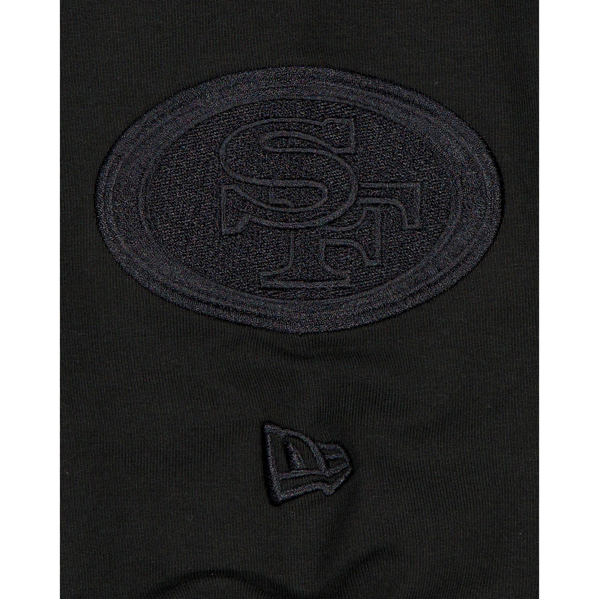 San Francisco 49ers Black on Black Logo Select Hoodie