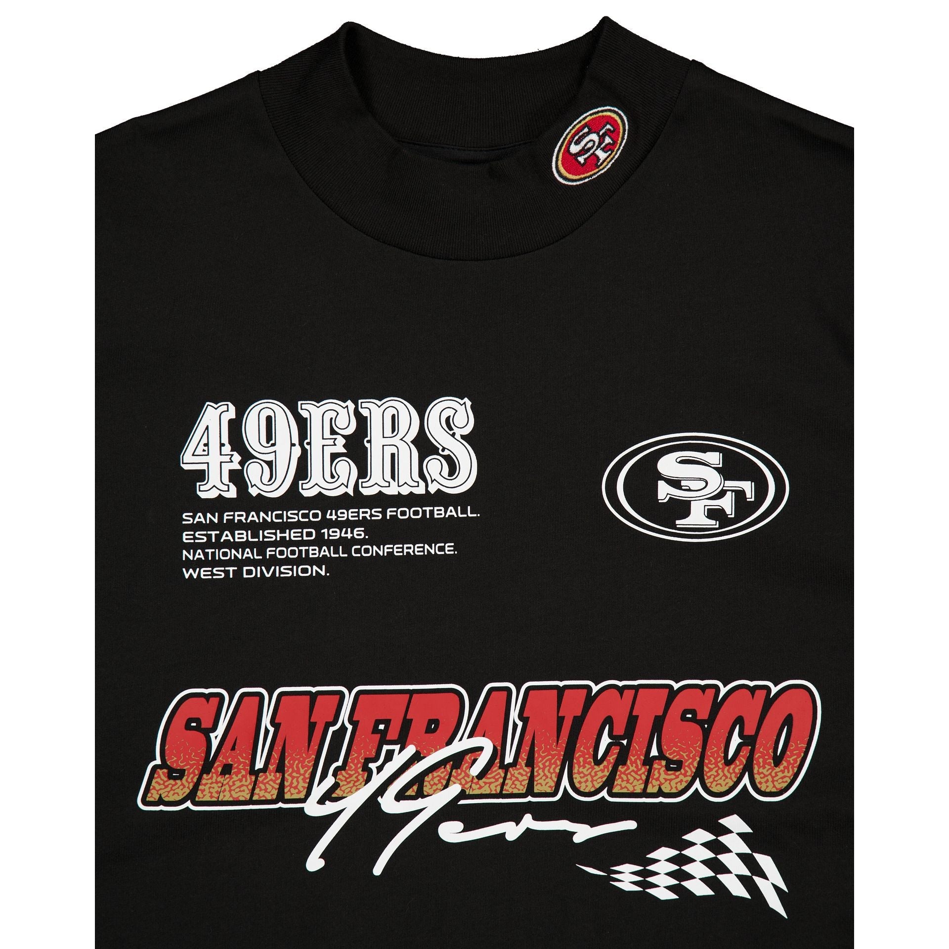 San Francisco 49ers Modern Speed Black Long Sleeve T-Shirt
