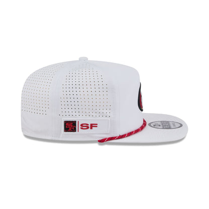 San Francisco 49ers Optic White Performance Rope Golfer Hat