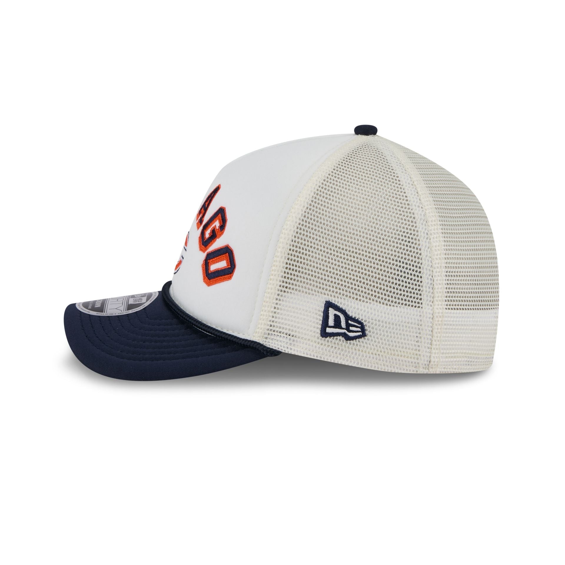 Chicago Bears Chrome Arch 9FORTY M-Crown A-Frame Trucker Hat