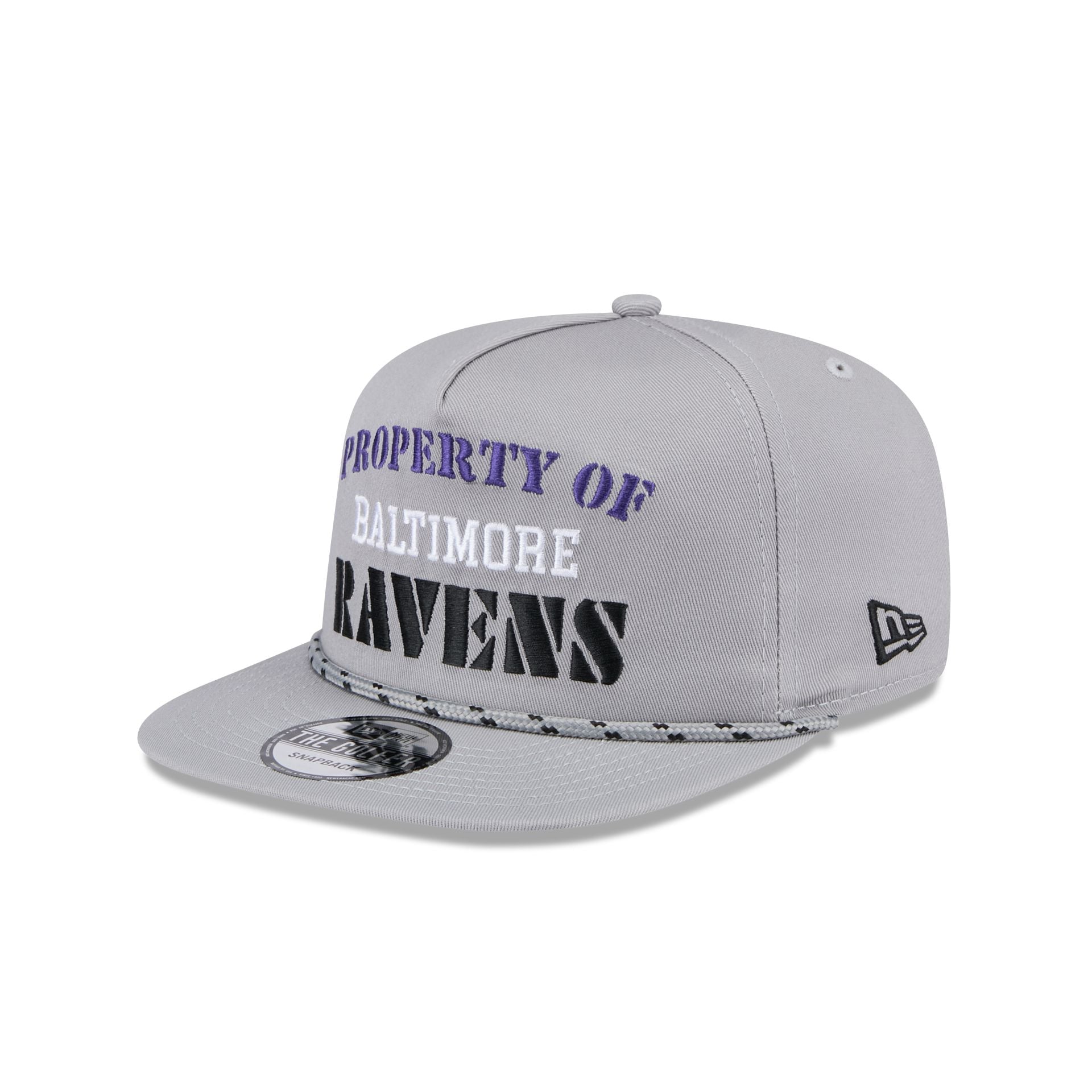 Baltimore Ravens Vintage Gray Rope Golfer Hat