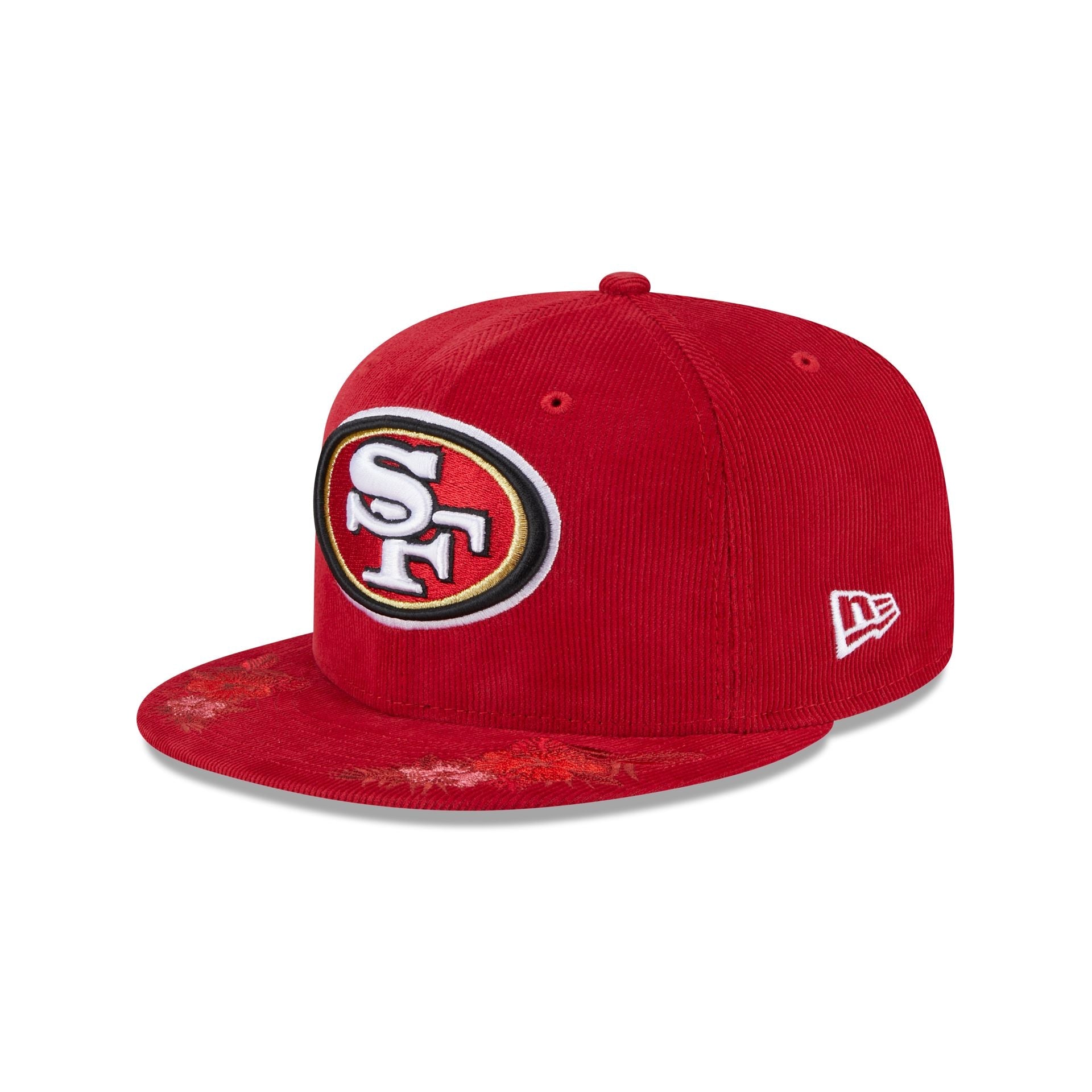 Just Caps Floral Corduroy San Francisco 49ers 59FIFTY Fitted Hat
