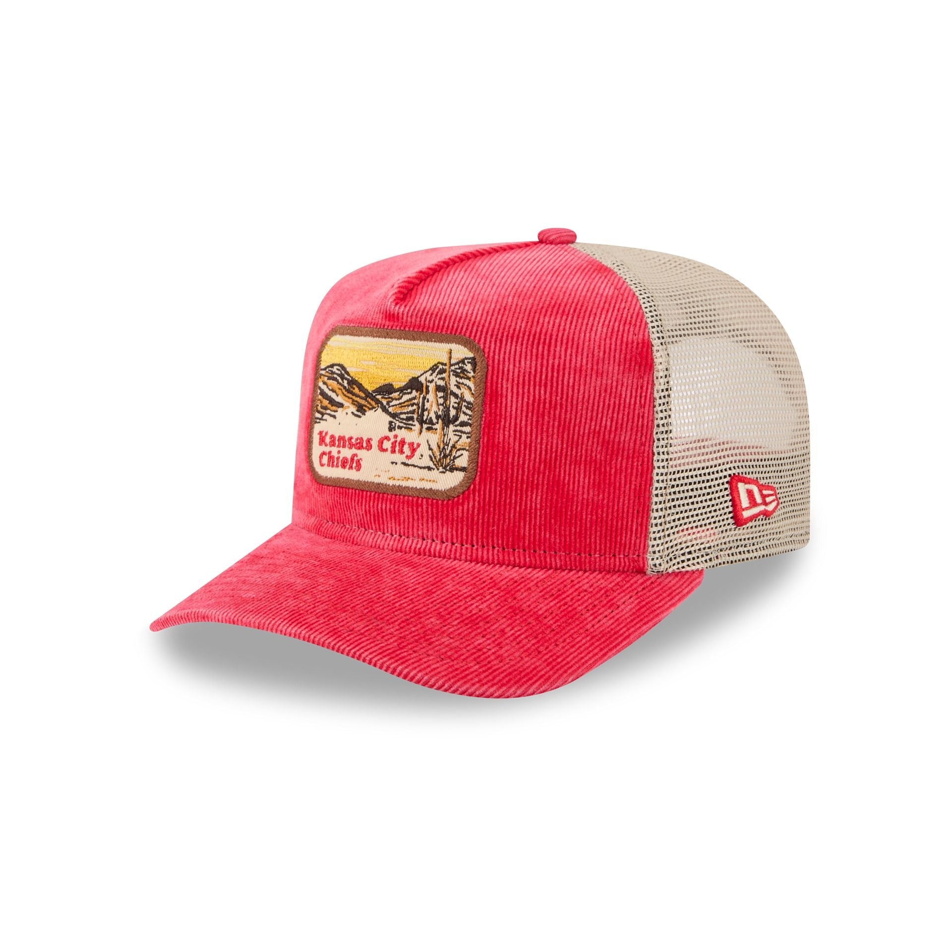 Kansas City Chiefs Vintage Landscape 9FIFTY A-Frame Trucker Hat