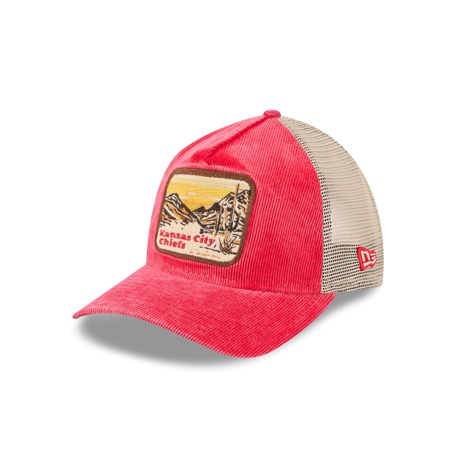 Kansas City Chiefs Vintage Landscape 9TWENTY A-Frame Trucker Hat