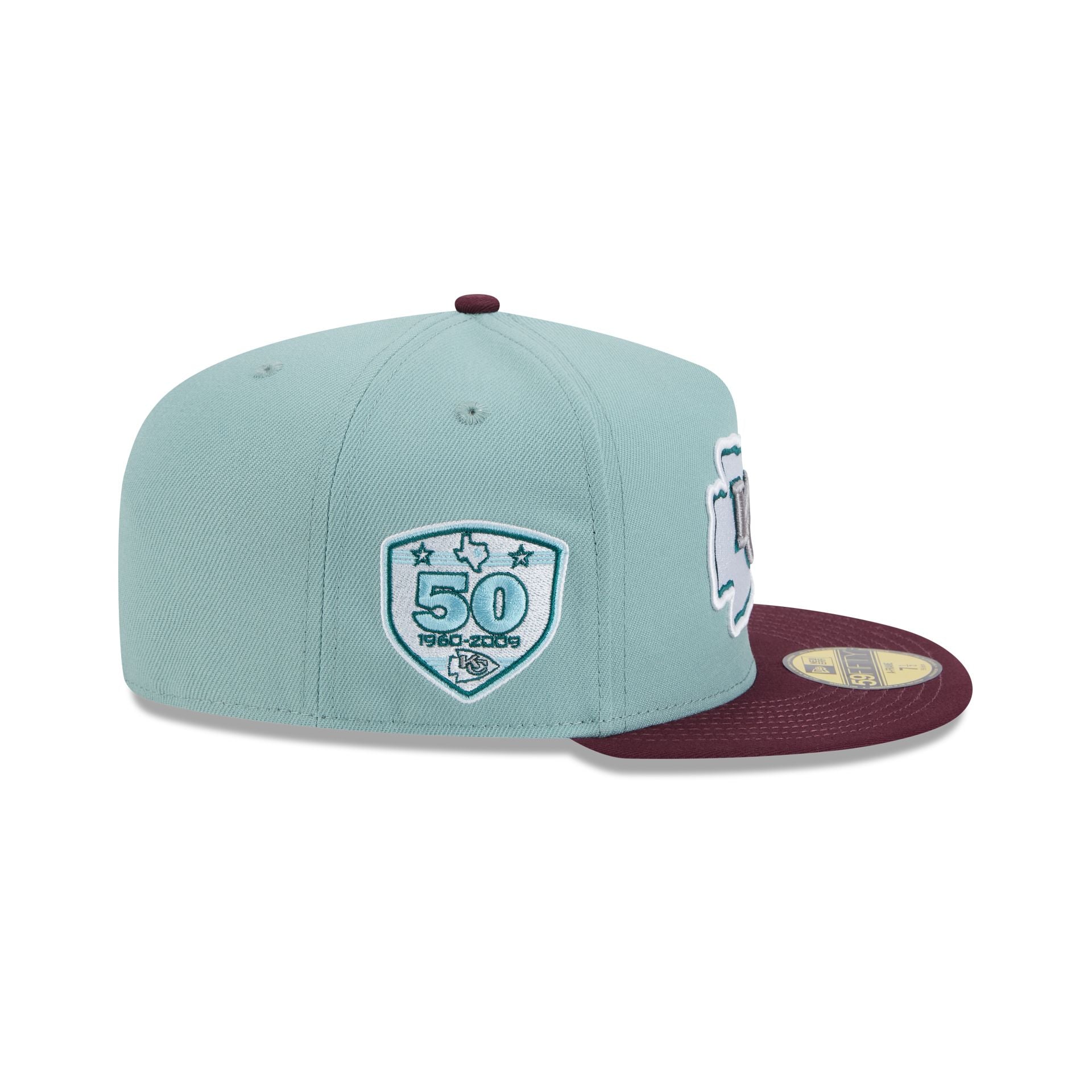 Kansas City Chiefs Beach Kiss Blue 59FIFTY A-Frame Fitted Hat