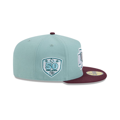 Kansas City Chiefs Beach Kiss Blue 59FIFTY A-Frame Fitted Hat