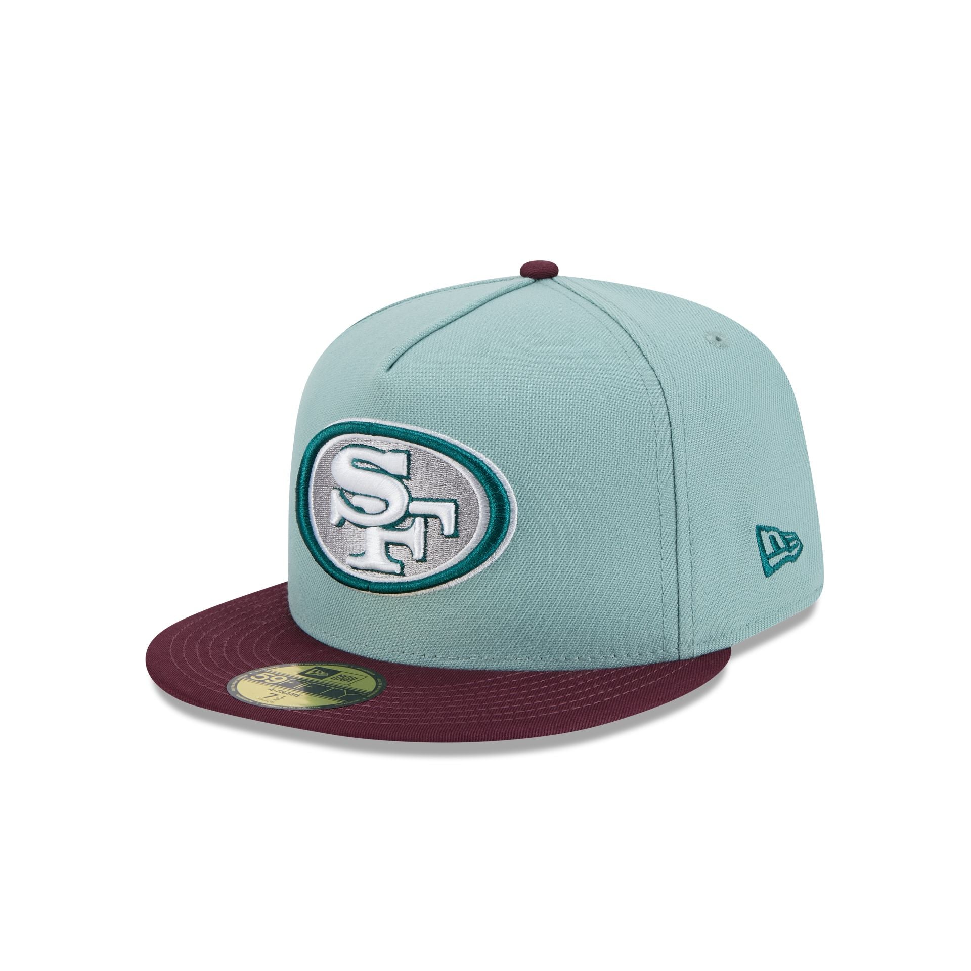 San Francisco 49ers Beach Kiss Blue 59FIFTY A-Frame Fitted Hat