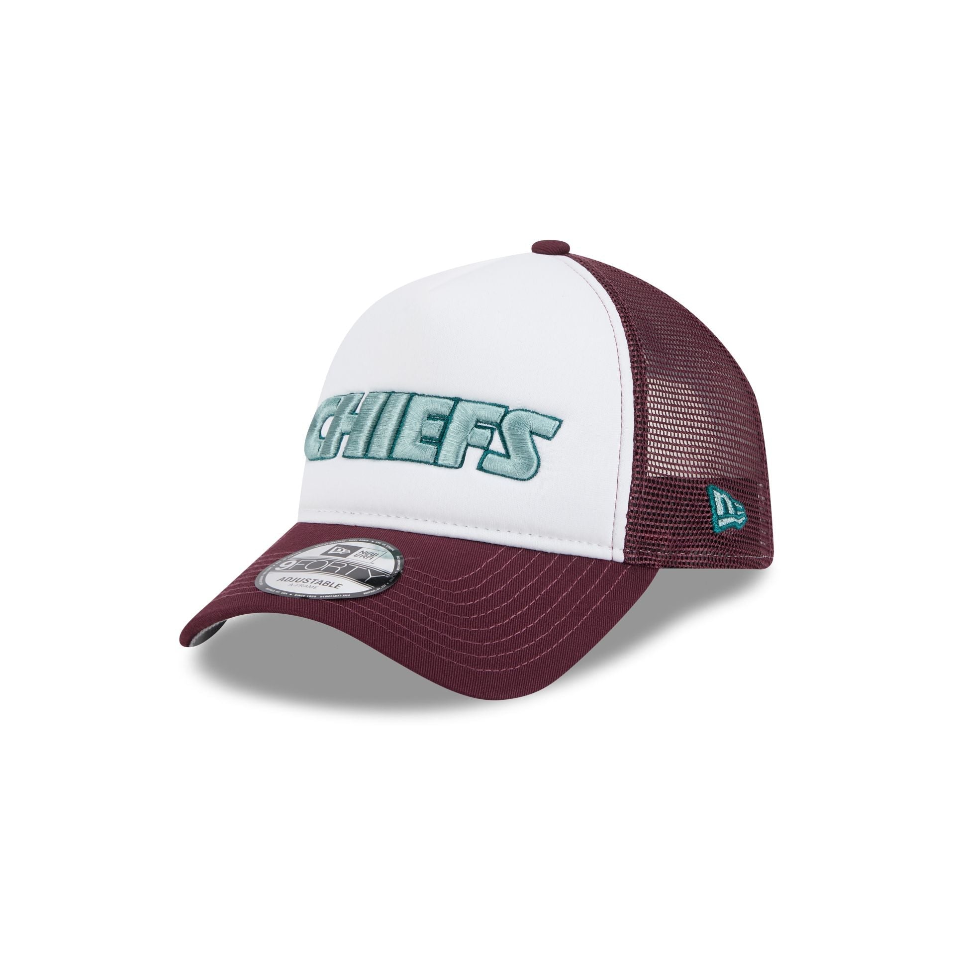Kansas City Chiefs Optic White 9FORTY A-Frame Snapback Hat
