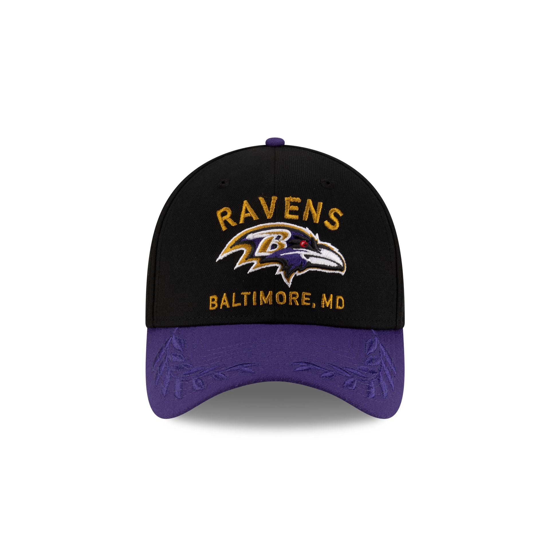Baltimore Ravens 2025 Draft 39THIRTY Stretch Fit Hat