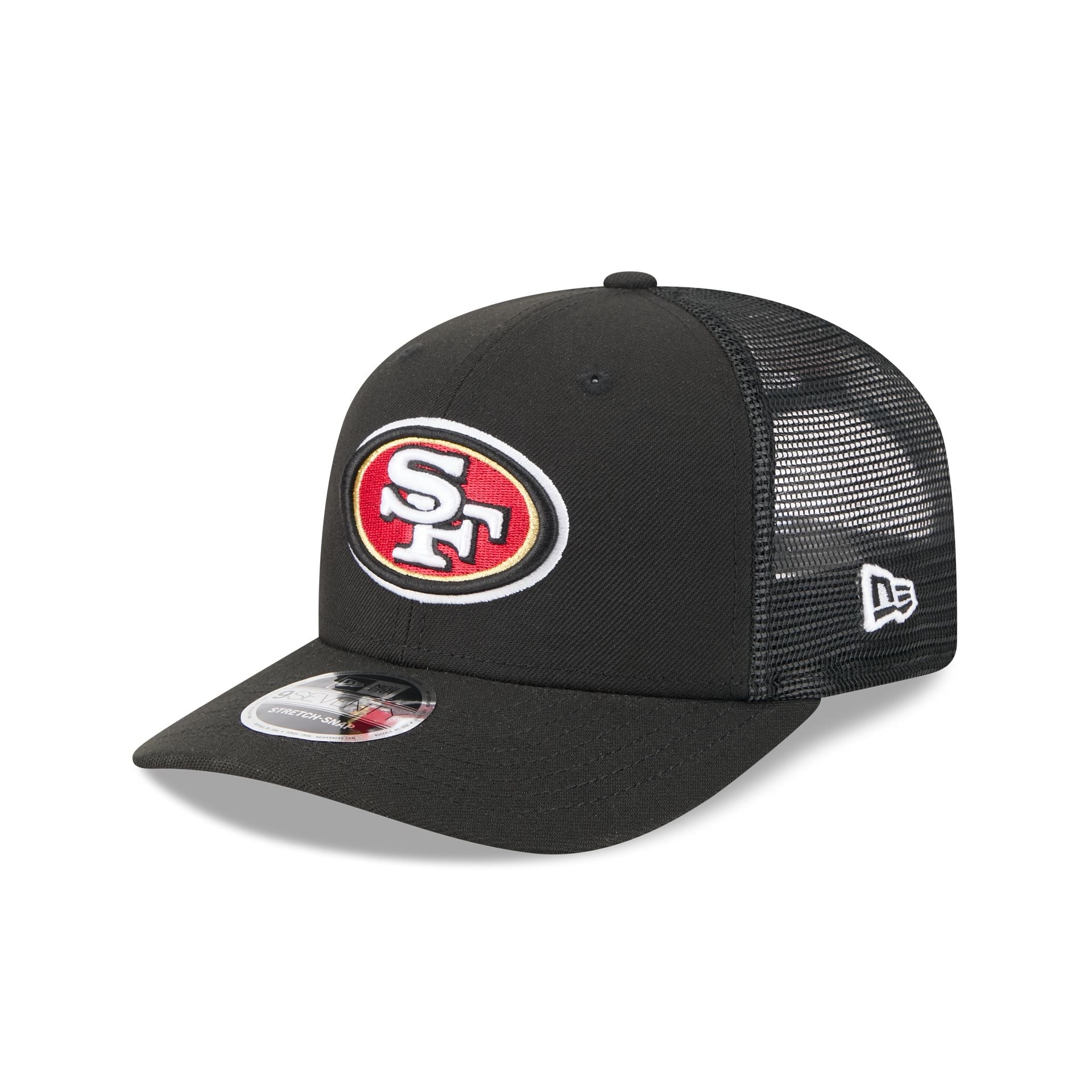 San Francisco 49ers Team Black 9SEVENTY Trucker Hat