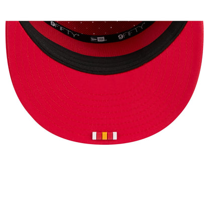 Kansas City Chiefs 2025 Sideline Hot Weather Split Panel 9FIFTY Snapback Hat