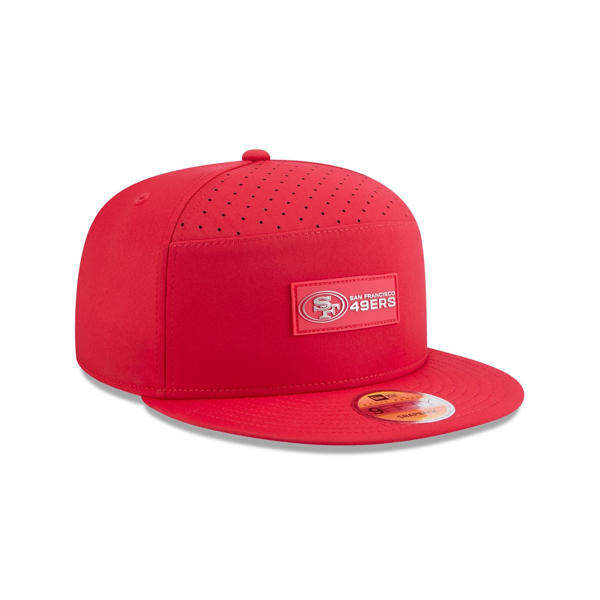 San Francisco 49ers 2025 Sideline Hot Weather Split Panel 9FIFTY Snapback Hat