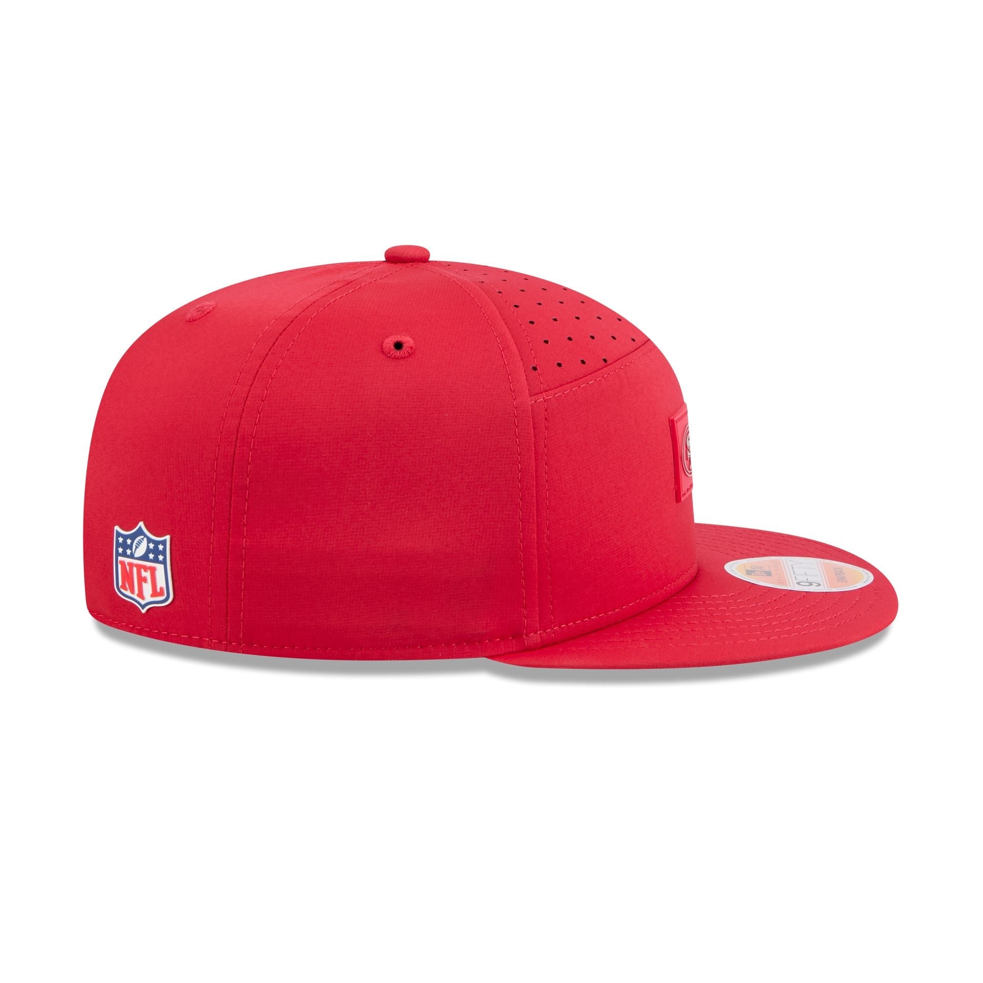 San Francisco 49ers 2025 Sideline Hot Weather Split Panel 9FIFTY Snapback Hat