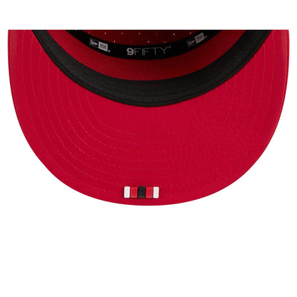 San Francisco 49ers 2025 Sideline Hot Weather Split Panel 9FIFTY Snapback Hat