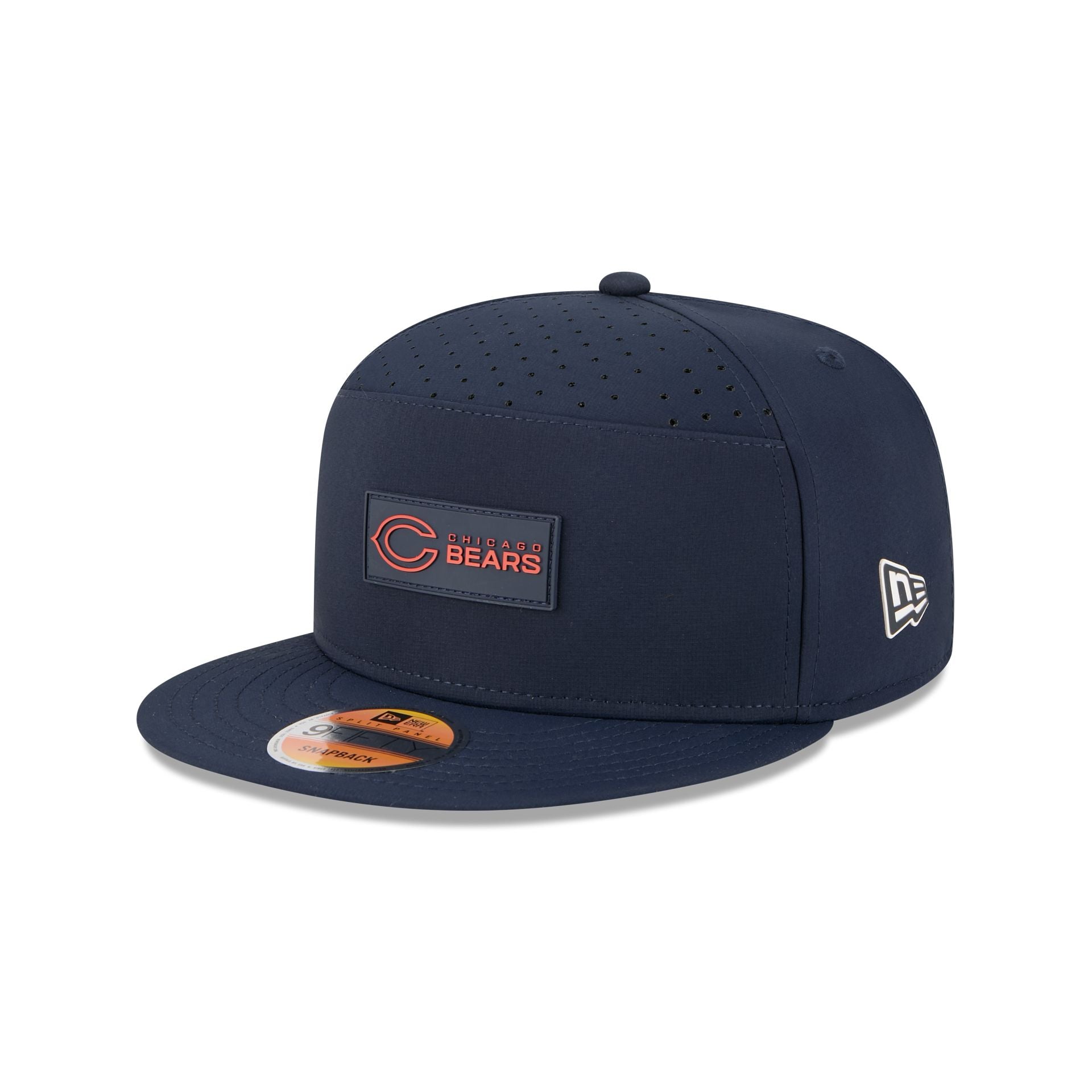 Chicago Bears 2025 Sideline Hot Weather Split Panel 9FIFTY Snapback Hat