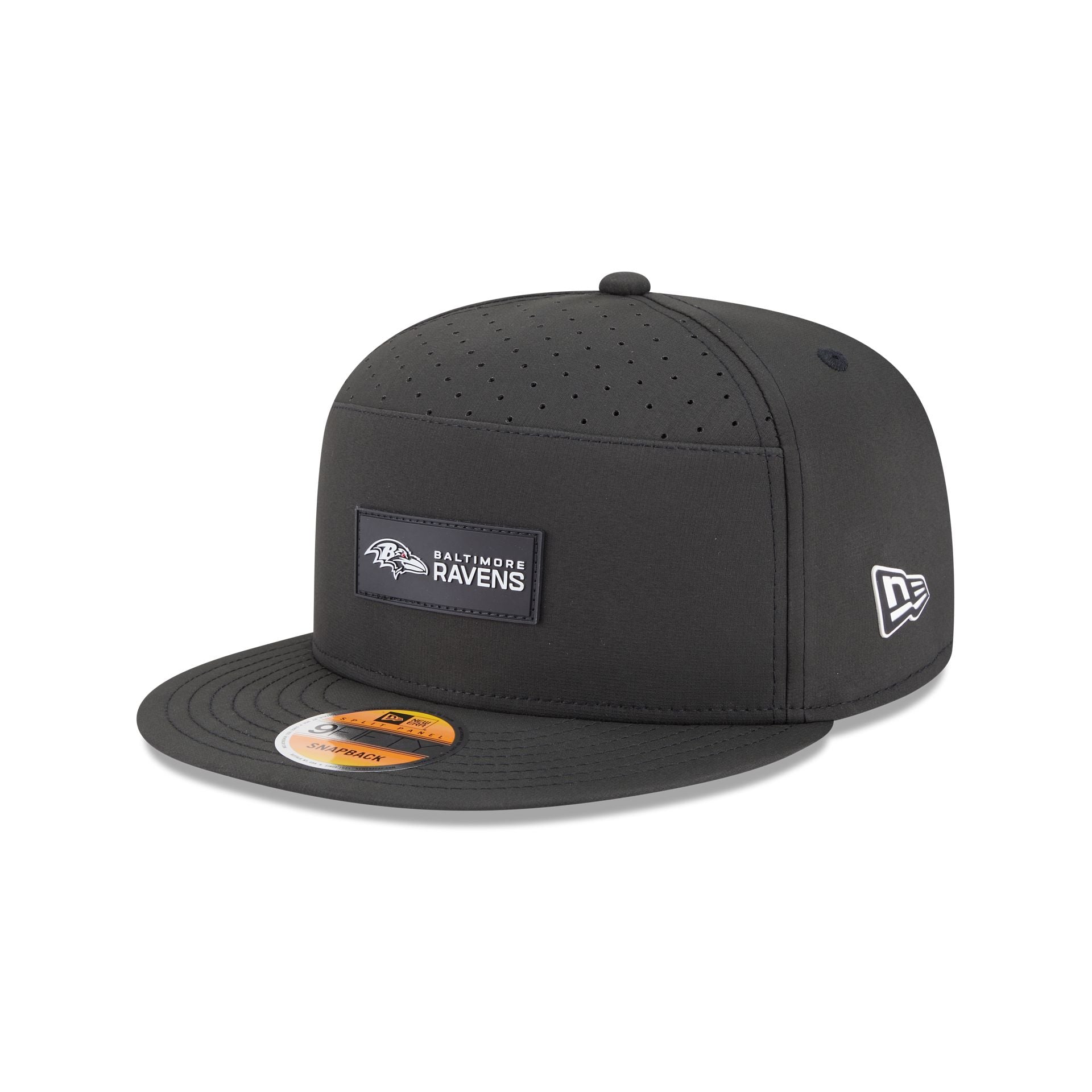 Baltimore Ravens 2025 Sideline Hot Weather Split Panel 9FIFTY Snapback Hat