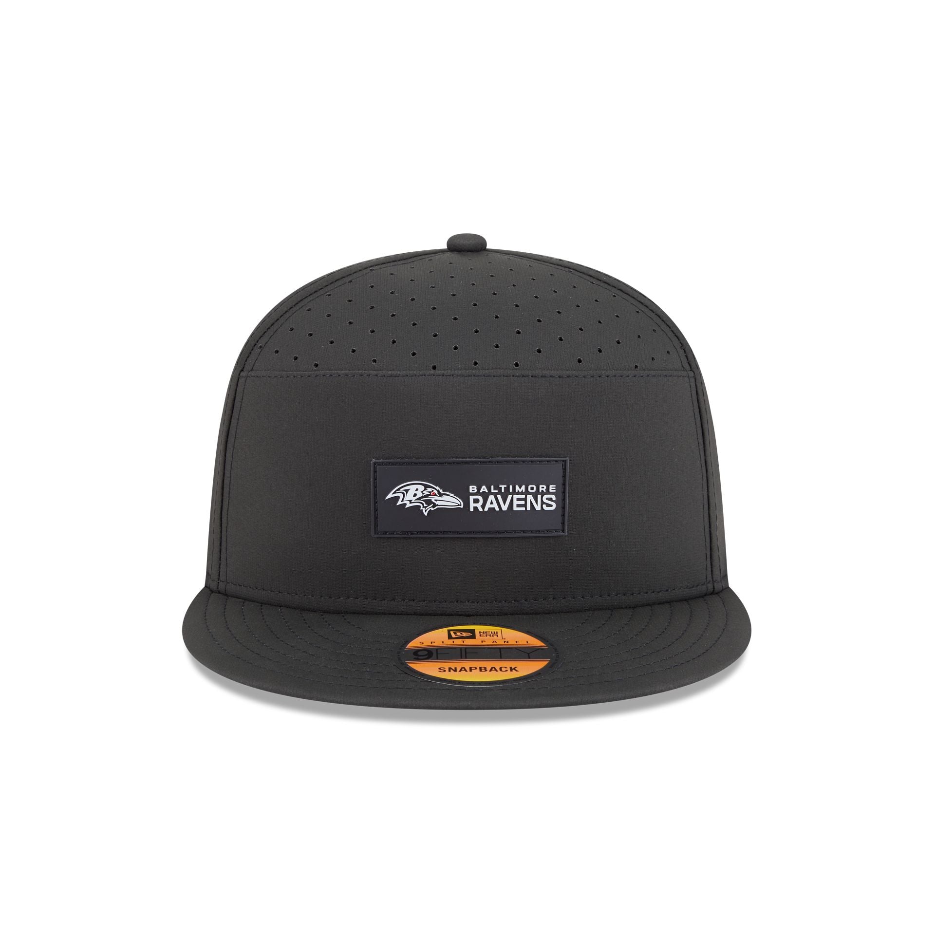 Baltimore Ravens 2025 Sideline Hot Weather Split Panel 9FIFTY Snapback Hat