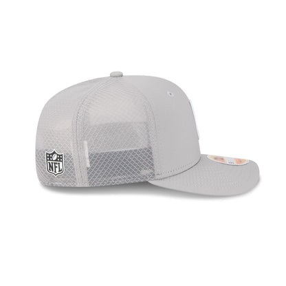 Baltimore Ravens 2025 Sideline Hot Weather Gray 9SEVENTY Trucker Hat