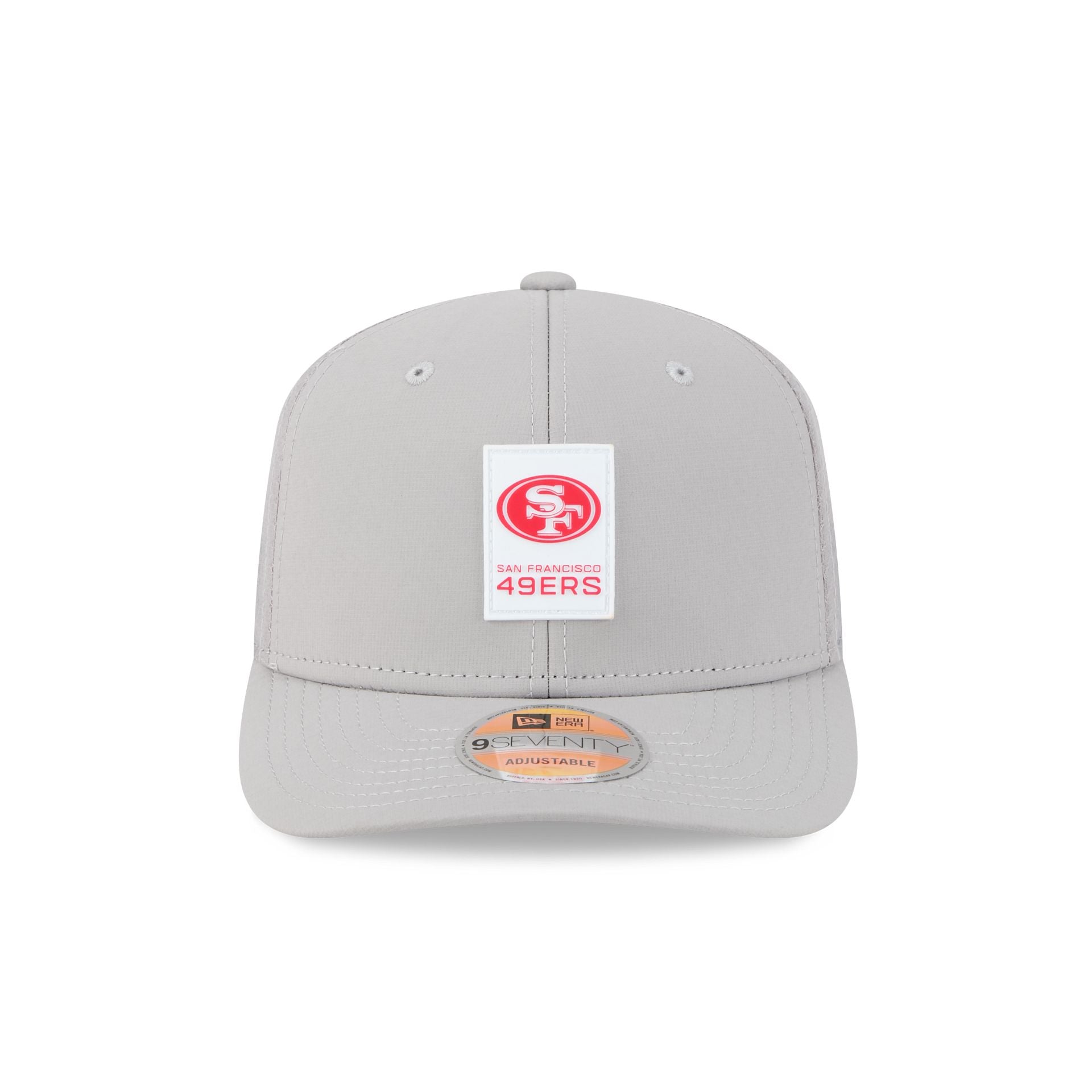 San Francisco 49ers 2025 Sideline Hot Weather Gray 9SEVENTY Trucker Hat