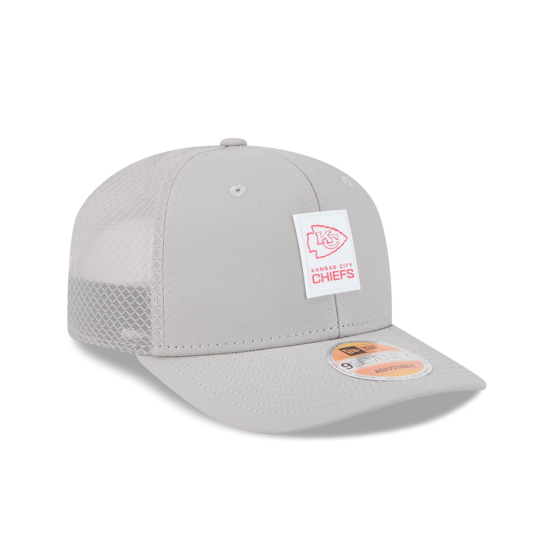 Kansas City Chiefs 2025 Sideline Hot Weather Gray 9SEVENTY Trucker Hat