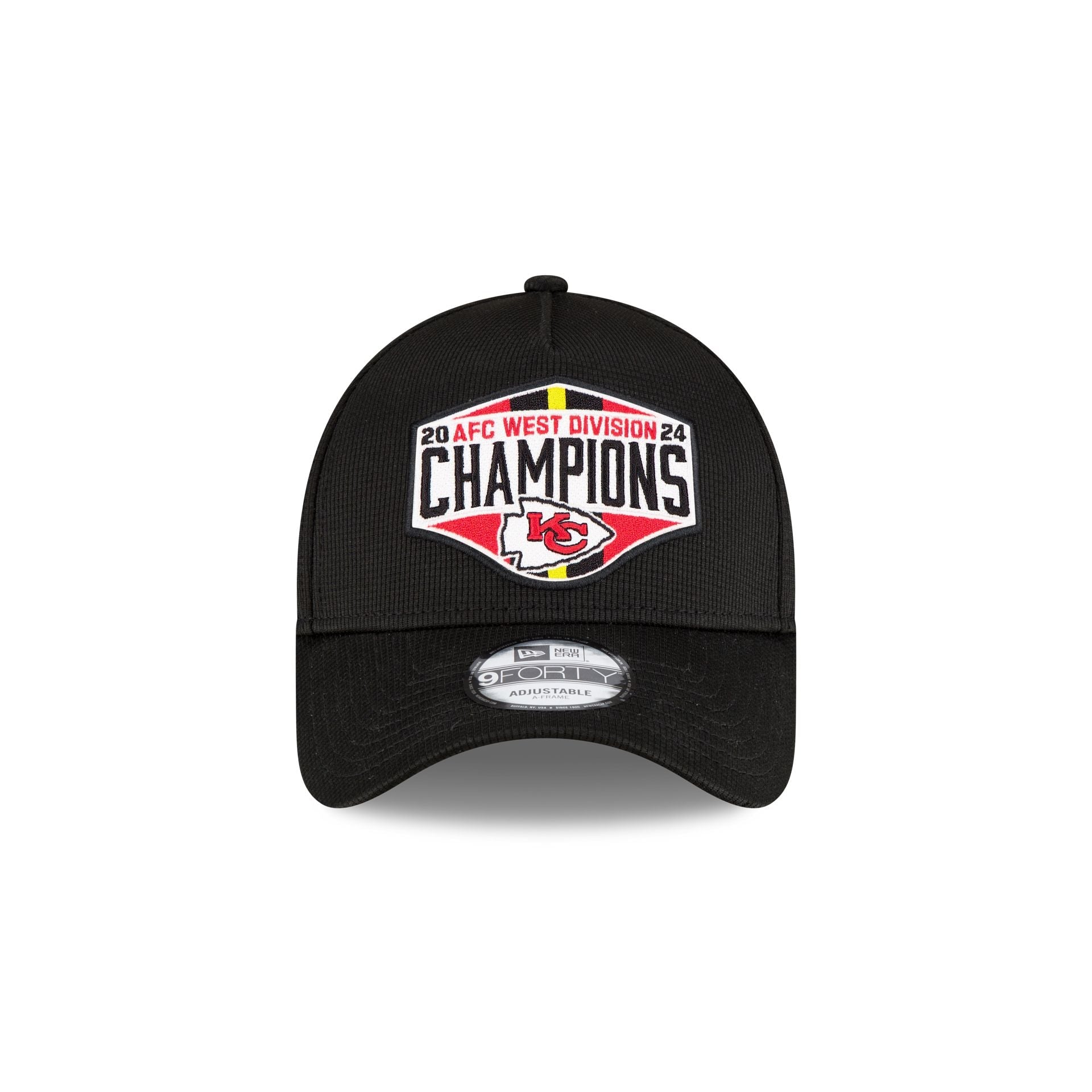 Kansas City Chiefs 2024 Division Champion Locker Room 9FORTY A-Frame Snapback Hat