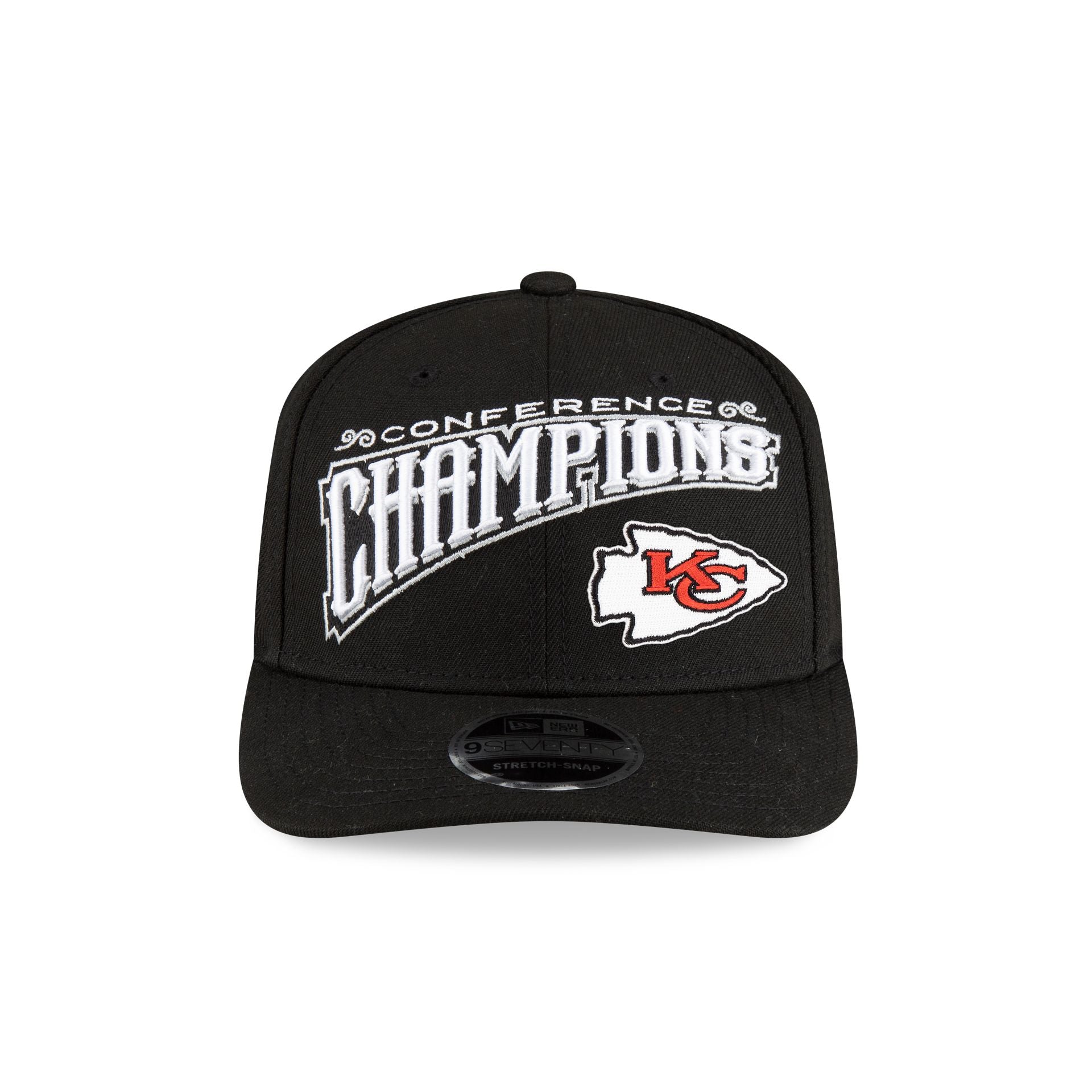 Kansas City Chiefs 2024 Conference Champions Locker Room 9SEVENTY Stretch-Snap Hat