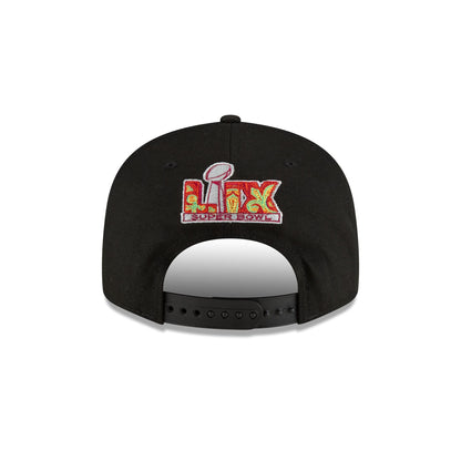 Kansas City Chiefs Super Bowl LIX Tarmac Split Panel 9FIFTY Snapback Hat