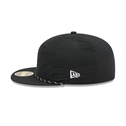 San Francisco 49ers Black Poly Rope Split Panel 59FIFTY Fitted Hat