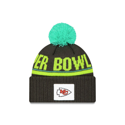 Kansas City Chiefs Super Bowl LIX Participation Pom Knit Hat