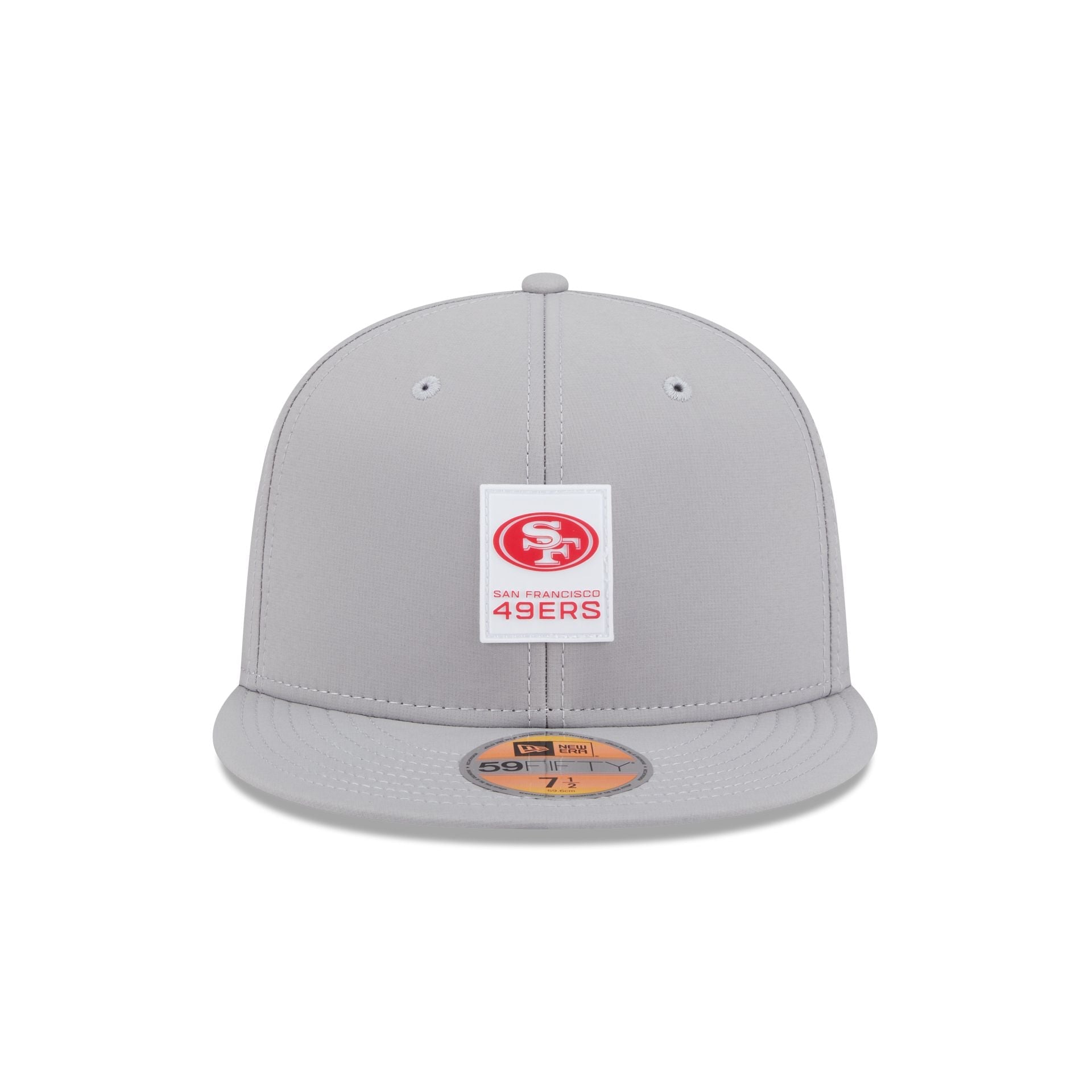 San Francisco 49ers 2025 Sideline Hot Weather Gray 59FIFTY Fitted Hat