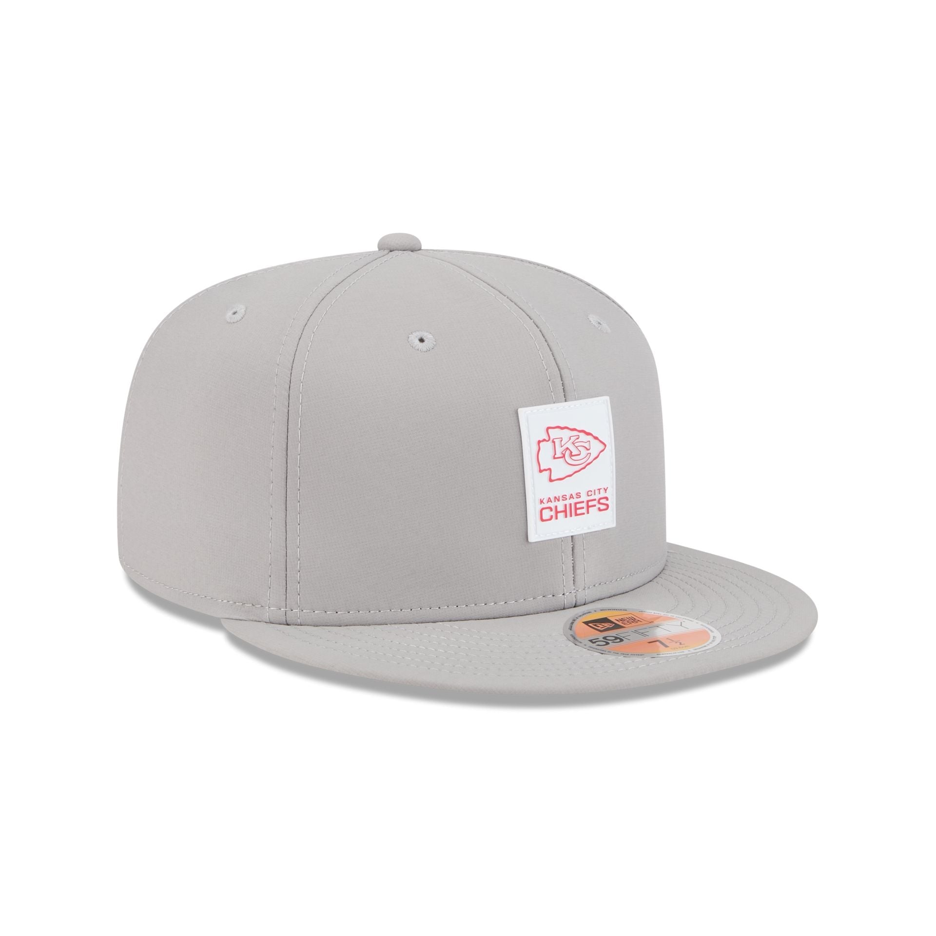 Kansas City Chiefs 2025 Sideline Hot Weather Gray 59FIFTY Fitted Hat