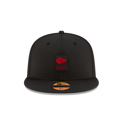 Kansas City Chiefs 2025 Sideline Hot Weather Black 59FIFTY Fitted Hat
