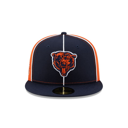 Chicago Bears Two-Tone Pinwheel 59FIFTY Fitted Hat